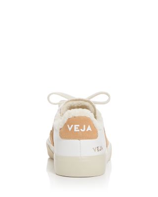 Women's Campo Faux Shearling Lining Low Top Sneakers