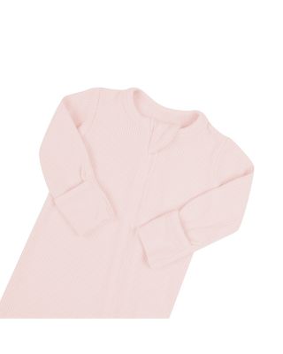 Unisex Zip Up Ribbed Footie - Baby