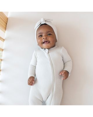 Unisex Zip Up Ribbed Footie - Baby