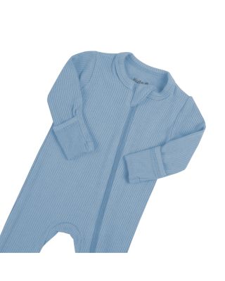 Unisex Zip Up Ribbed Footie - Baby