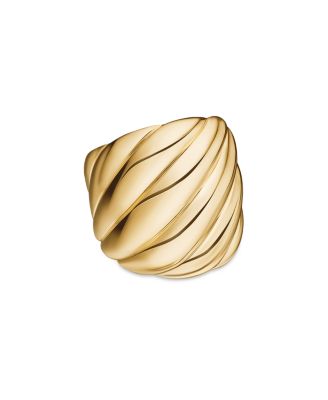 David Yurman - 18K Yellow Gold Sculpted Cable Ring