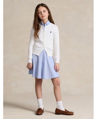 Girls' Cable-Knit Cardigan - Little Kid, Big Kid