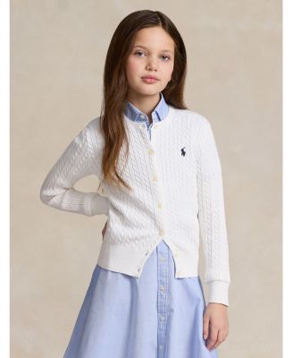 Girls' Cable-Knit Cardigan - Little Kid, Big Kid
