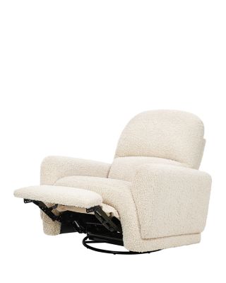 Rainbow Recliner and Swivel Glider in Teddy Loop
