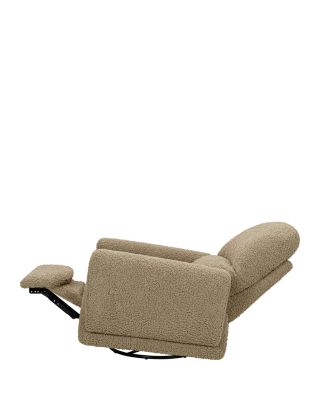 Rainbow Recliner and Swivel Glider in Teddy Loop