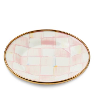 Rosy Check Appetizer Plates, Set of 4