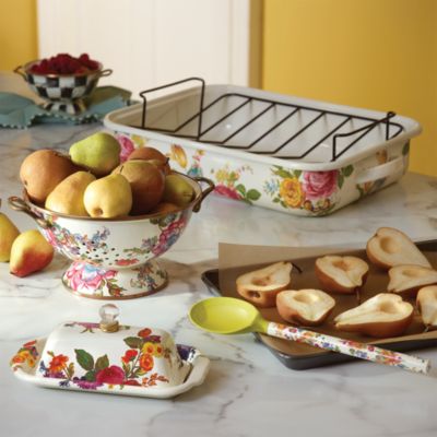 White Flower Market Butter Box