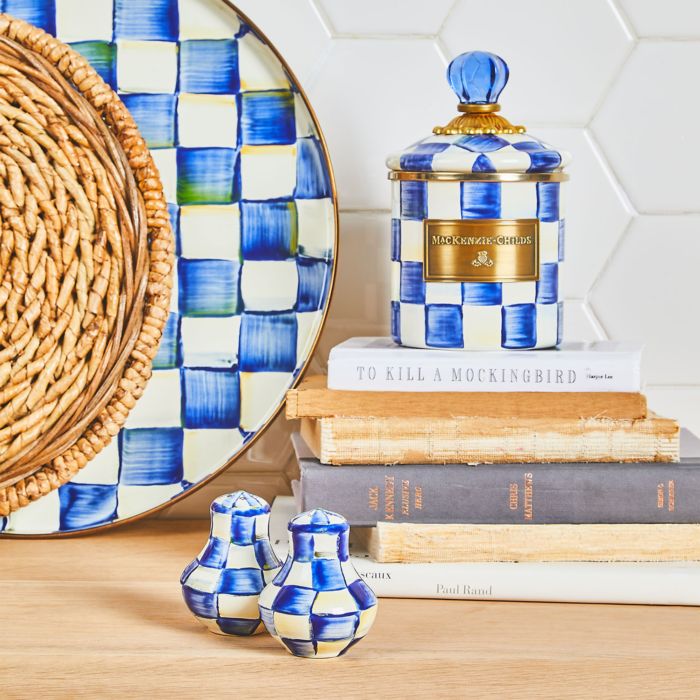 Royal Check Salt and Pepper Shaker Set