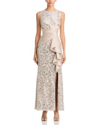 Sleeveless Ruffle Gown