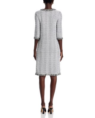 Fringe Trim Shift Dress