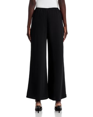 Crepe Wide Leg Pants