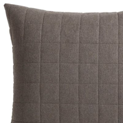 Melange Flannel Euro Sham, Pair