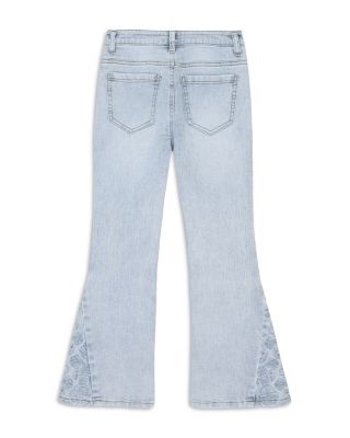 Girls&#39; Floral Embroidered Flare Leg Jeans - Big Kid