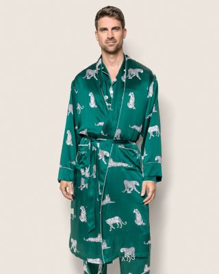 Men's Mulberry Silk Panth&egrave;re de Nuit Robe