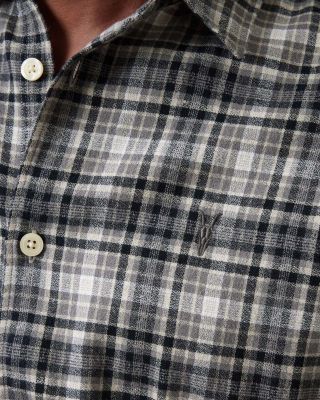  Gratton Check Slim Fit Button Down Shirt