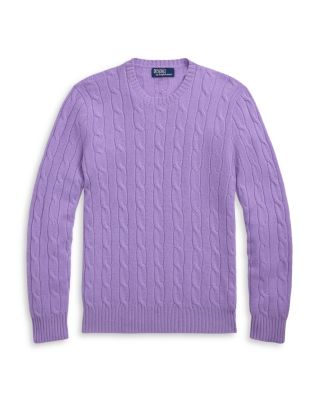 Cashmere Cable Knit Crewneck Sweater