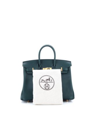  Birkin 25 Handbag Green Swift with Gold Hardware