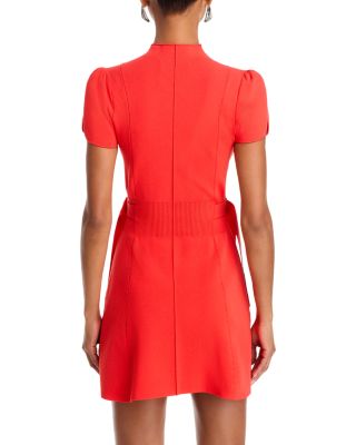 Compact Rib Tulip Mini Dress