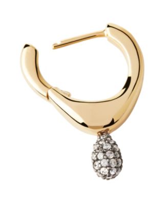  Women's Pave Lava Single Hoop