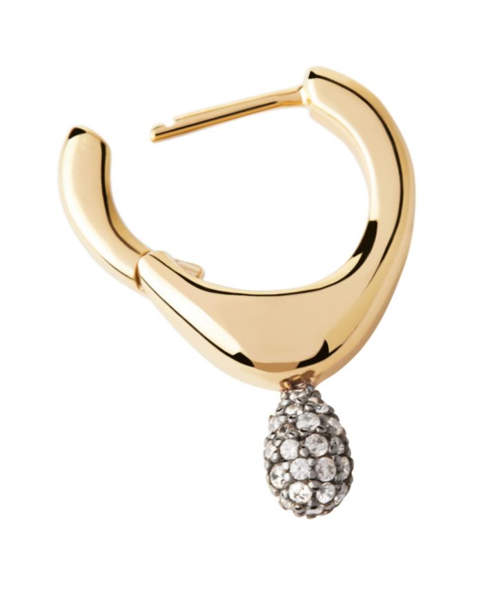 Women's Pave Lava Single Hoop