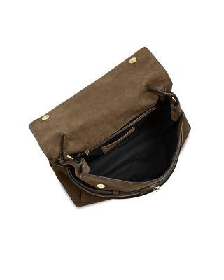 Tie Me Suede Shoulder Bag