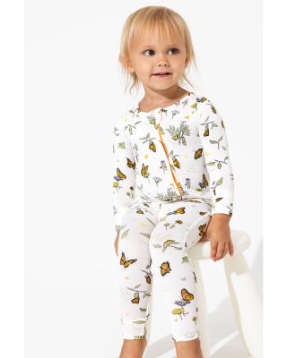 Unisex Monarch Butterfly Bamboo Convertible Footie - Baby
