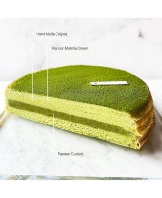 Pandan Matcha Mille Crepe Cake