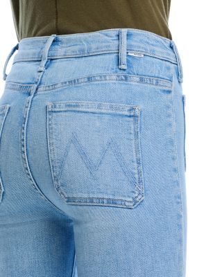 Hustler Patch Pocket High Rise Ankle Jeans in Tune In Tune Out
