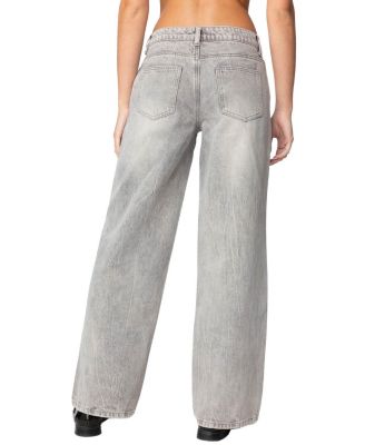  Magda Low Rise Acid Wash Jeans