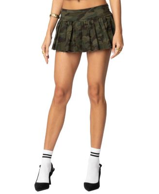 Edikted - Camo Pleated Mini Skort