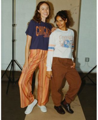  Women&#39;s NFL Chicago Bears Dual Threat Mock Neck Crop Tee