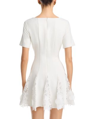 Joy Lace Godet Dress