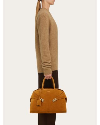 Medium Suede Hug Handbag