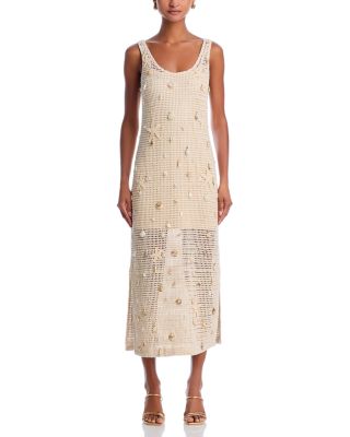 Crochet Sleeveless Maxi Dress - Exclusive