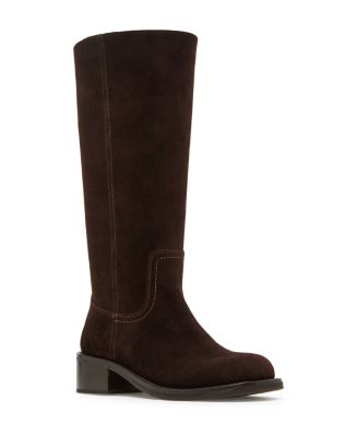 ロングブーツ STEVE MADDEN SIRRENS PUMP BOOTS ASTOR Black Leather Knee-High Boot | Women's Boots – Steve