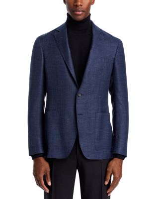 Kei Melange Hopsack Unstructured Regular Fit Sport Coat