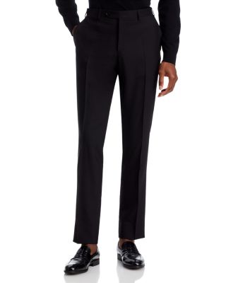 Capri M&eacute;lange Solid Slim Fit Dress Pants