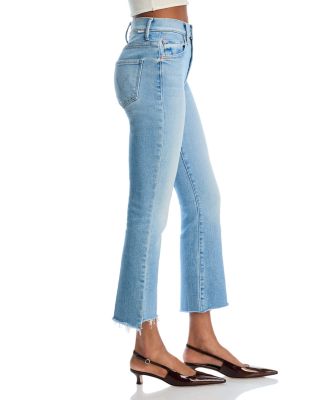 The Insider High Rise Crop Step Fray Hem Jeans in Can You Dig It