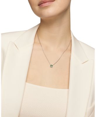 Ch&acirc;telaine&reg; Pendant Necklace with Prasiolite and Diamonds, 18"