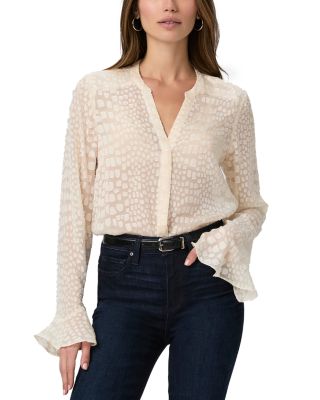 PAIGE - Pepita Silk Blend Blouse