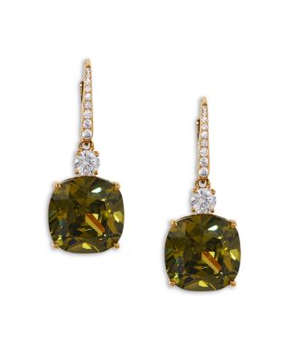 Soleil Cubic Zirconia Drop Earrings in 18K Gold Plated
