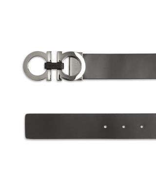 Men's Double Gancini Reversible Leather Belt