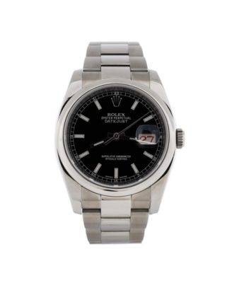 Pre-Owned Rolex Oyster Perpetual Datejust Automatic Watch in Stainless Steel 36mm