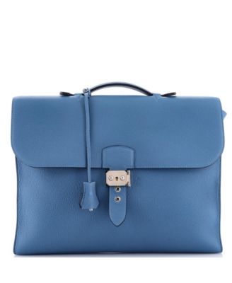 Pre-Owned Hermes Sac a Depeches Light 1-37 Briefcase Togo