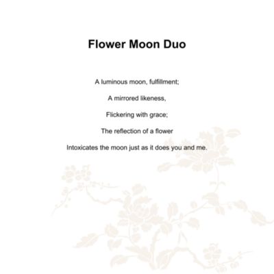 Flower Moon Goblet Duo, Set of 2