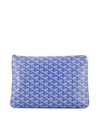 Pre-Owned Goyard Mm Senat Zip Pouch Coated Canvas