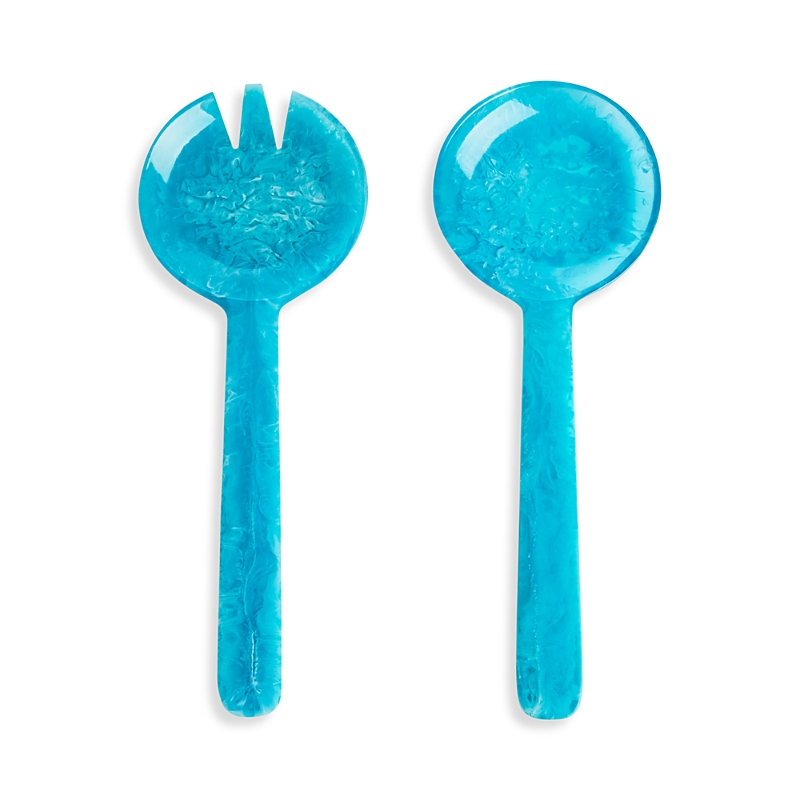 Jonathan Adler Mustique Salad Serving Set In Blue