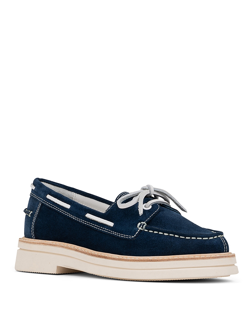 Donald Pliner Lillith Boat Shoe In Navy