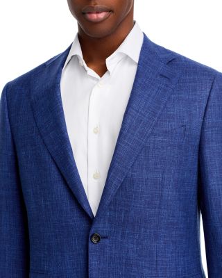 Canali Capri Wool, Silk & Linen M&eacute;lange Slim Fit Suit