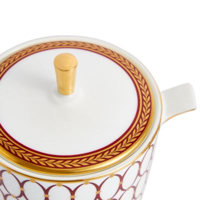 Renaissance Red Sugar and Creamer Set